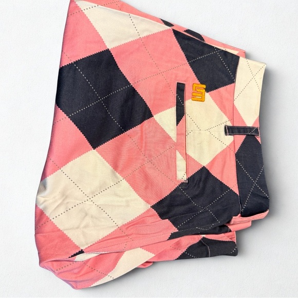 Preppy Loudmouth Men’s Argyle Heritage Golf Shorts - Picture 3 of 5